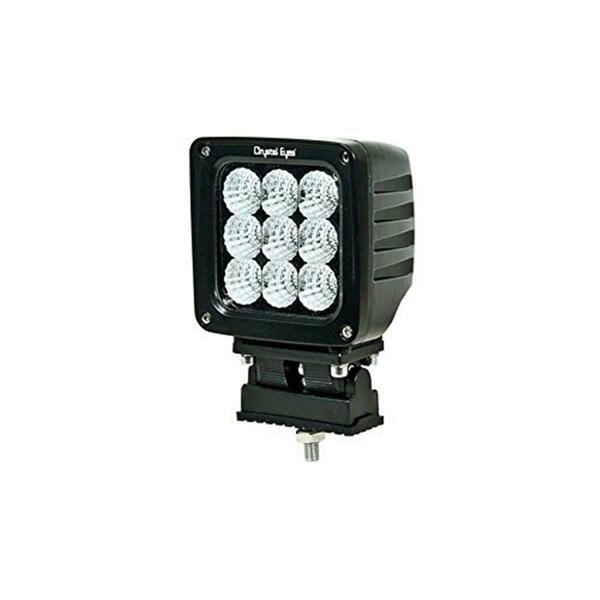 Ipcw Crystal Eyes 4 in. Square Cree 45W- 45 Degree W3001-45